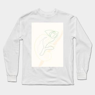 Chameleon one line Long Sleeve T-Shirt